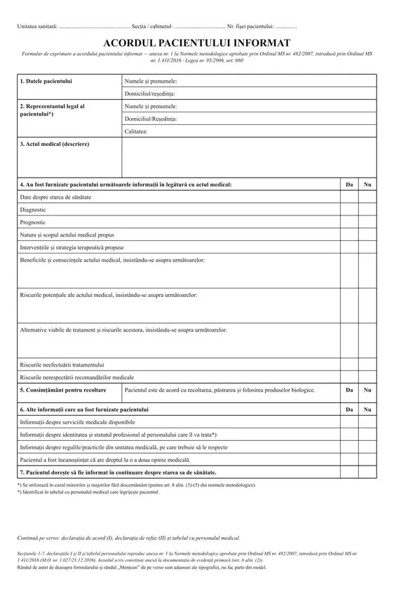 Acordul pacientului informat
