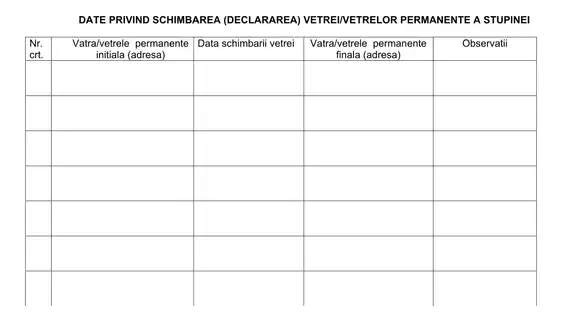 Carnet de stupină - verso