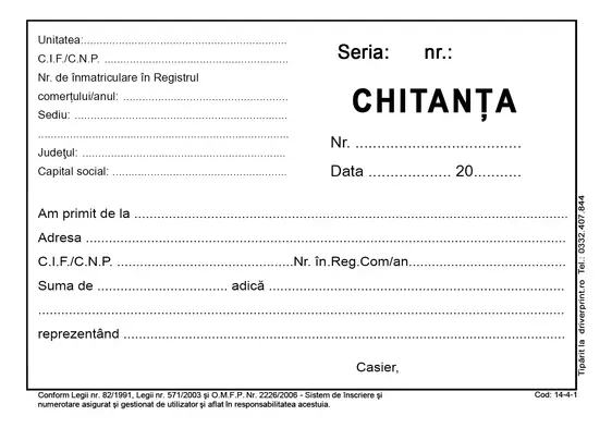 Chitanțier