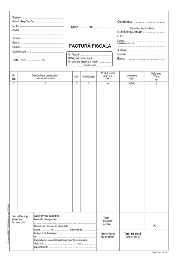 Facturier autocopiativ